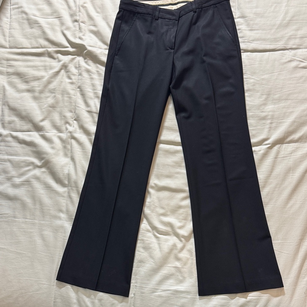 Theory Black Boot-Cut Trousers